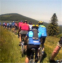 Massen auf dem Trail